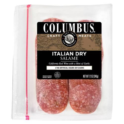 Columbus Sliced Salame Pack - 12oz