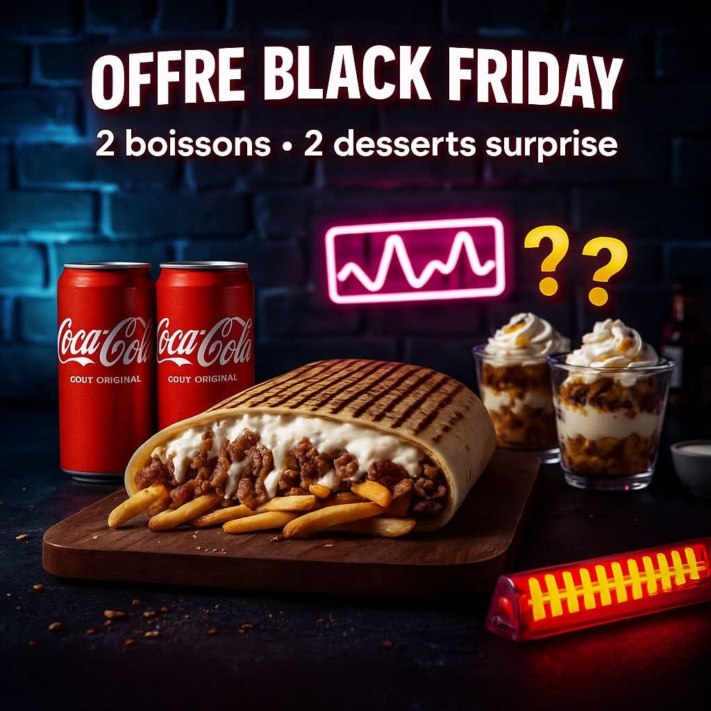 !! 2 Classiko Tacos  avec 2 viande au choix + 2 Boissons + 2 Desserts Surprise OFFERTS 😱🍰