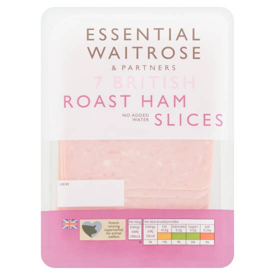 Waitrose Essential British Roast Ham Slices (7 pack)