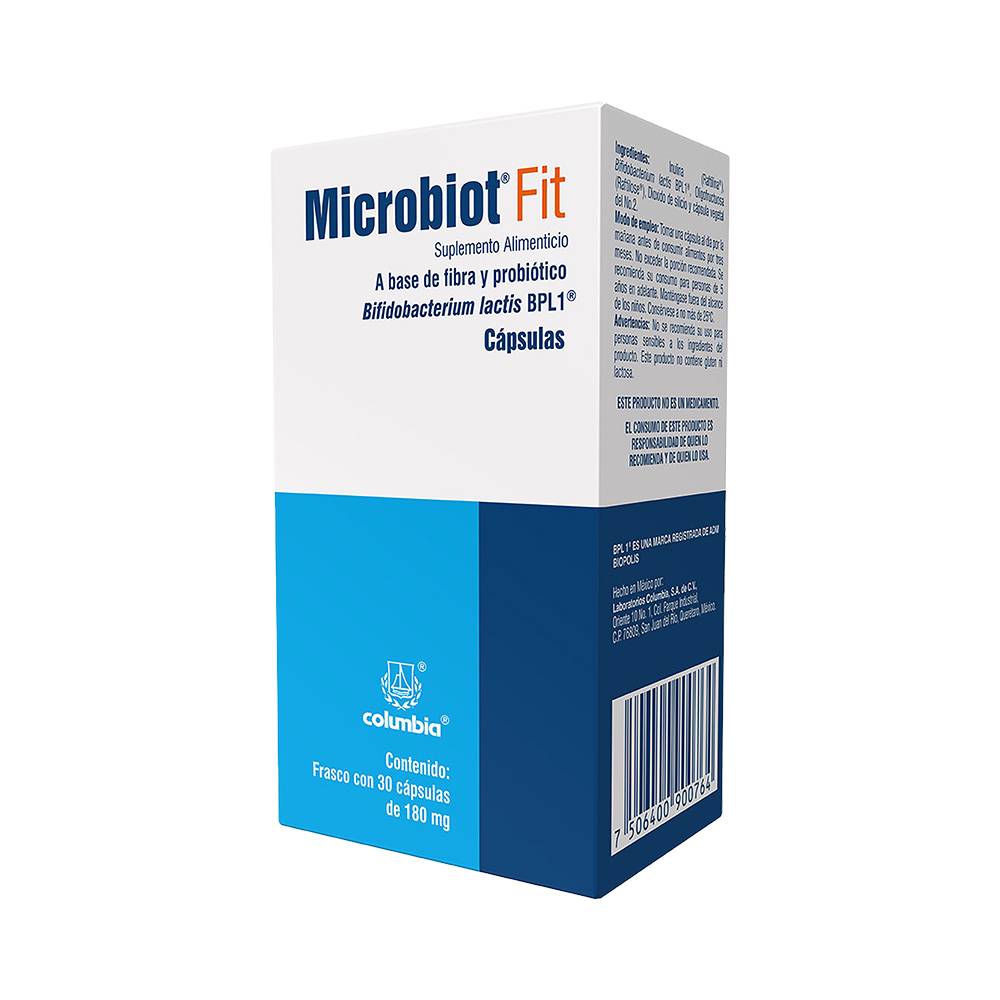 Columbia · Microbiot fit 180 mg suplemento alimenticio (100 g)