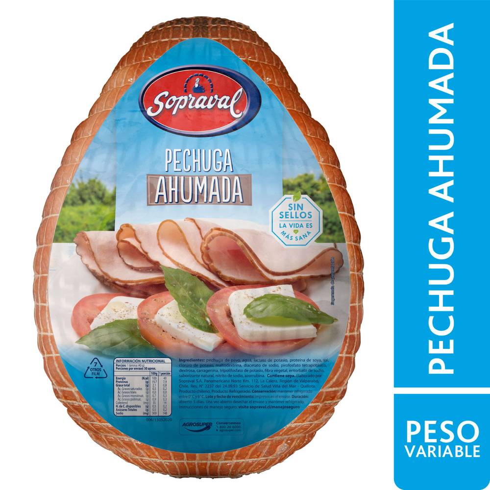 Sopraval pechuga de pavo ahumada