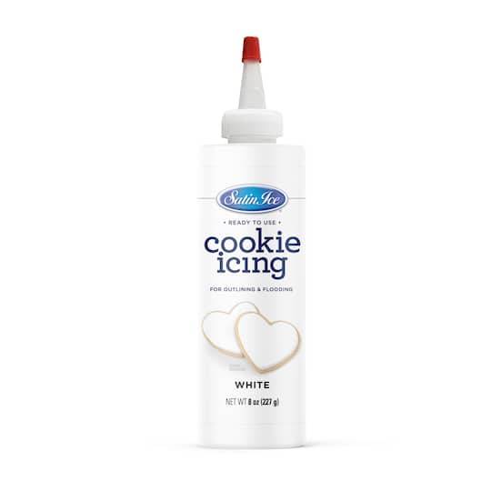 Satin Ice Ready To Use Cookie Icing, White (8 oz)