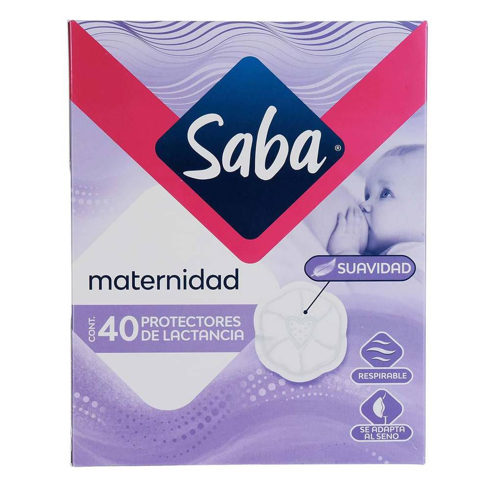 Protectores De Lactancia Saba Maternidad 40 Piezas