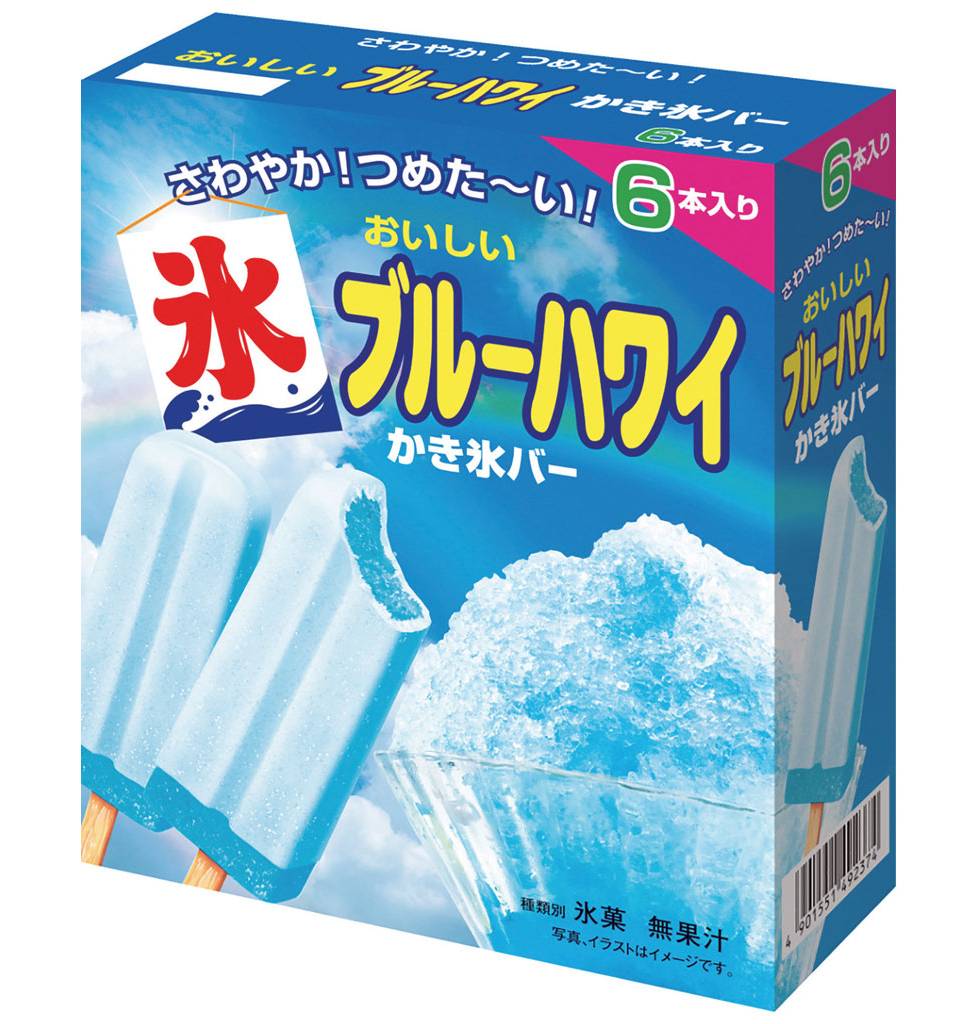 クラシエフーズ　おいしいかき氷バー　ブルーハワイ/65ml×6本入