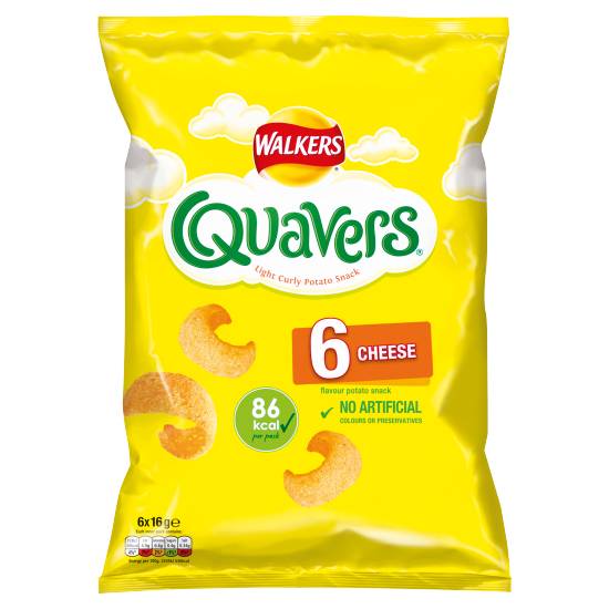 Walkers Quavers Cheese 6x16g