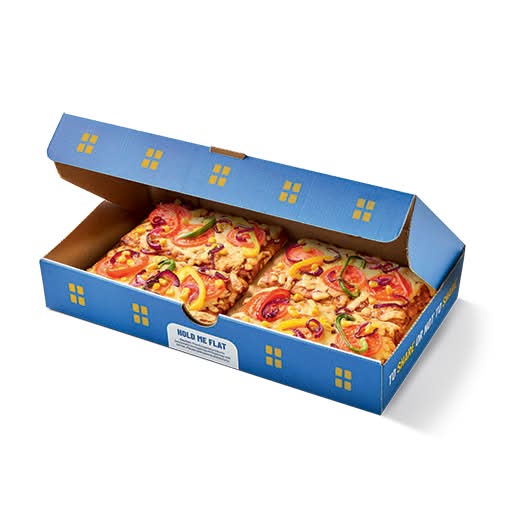 4 Slice Veggie Feast Pizza Box