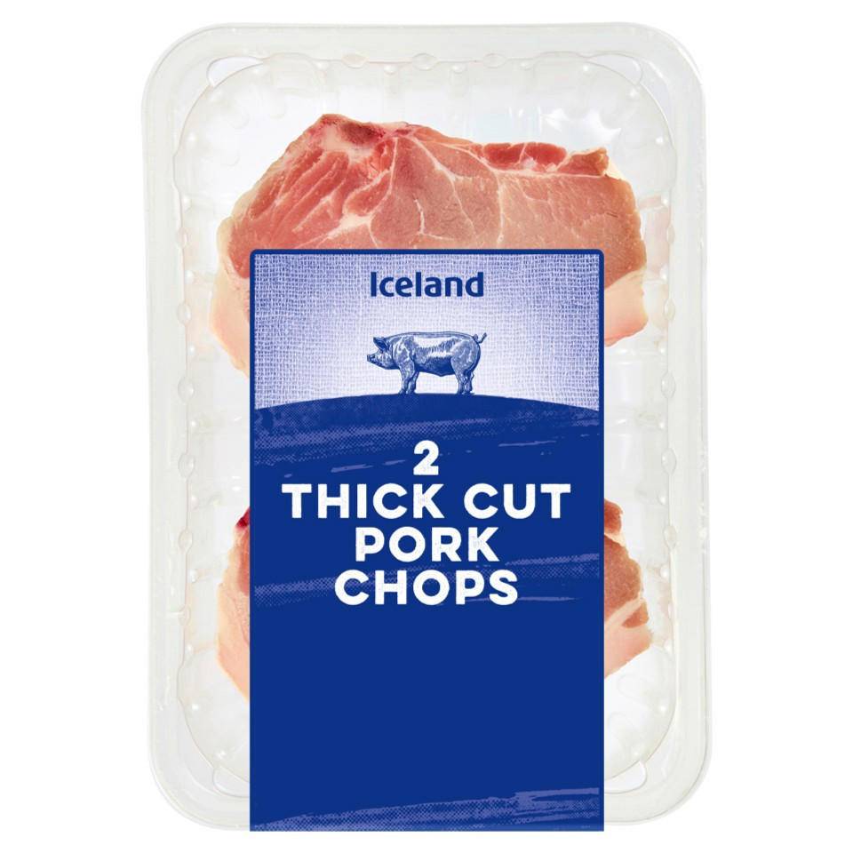 Iceland 2 Pack Thick Cut Pork Chops