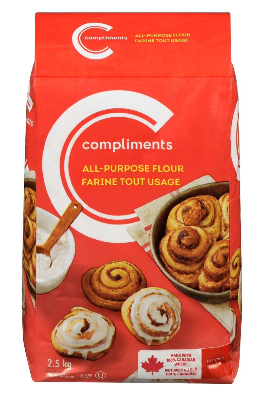 Compliments farine tout usage (2.5 kg) - all purpose flour (2.5 kg)