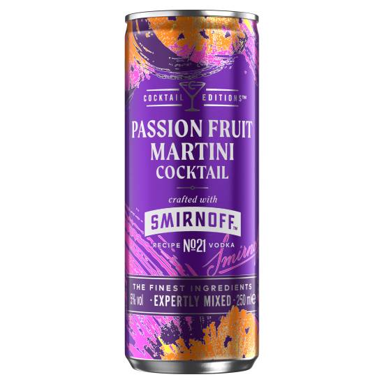 Smirnoff Passionfruit Martini Cocktail 250ml