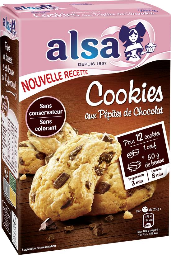 Alsa - Préparation pour gâteau et cookies