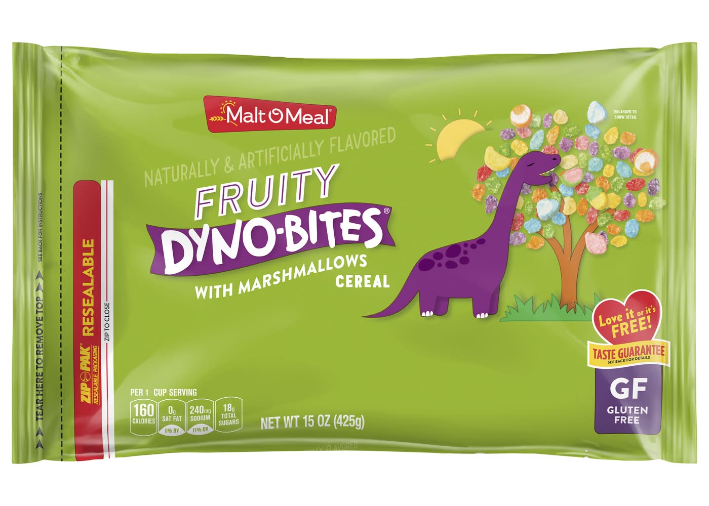 Malt-O-Meal Fruity Dyno-Bites With Marshmallow Cereal Regular Size (15 oz)