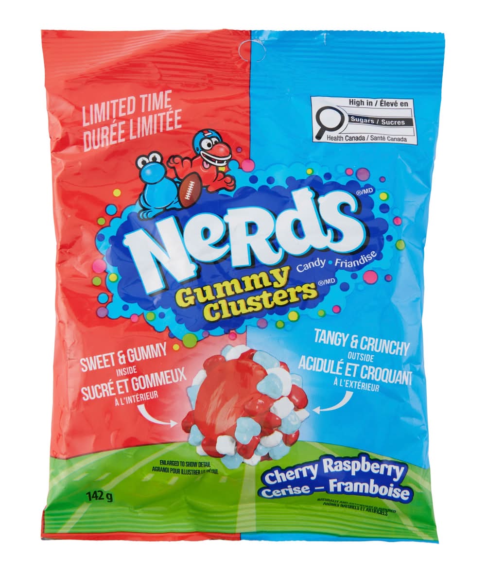 Nerds Gummy Clusters Candy, Cherry Raspberry (142 g)