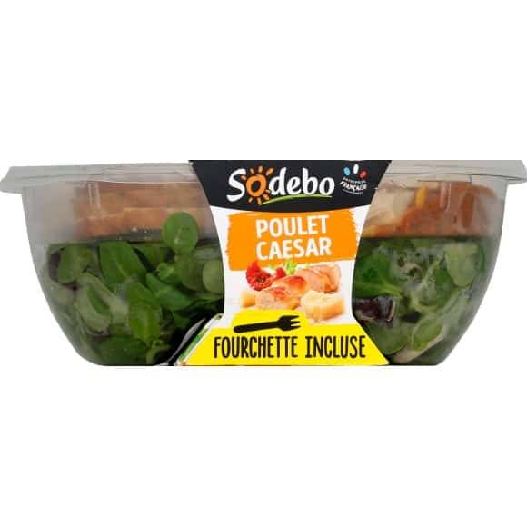 Sodebo Salade Poulet Caesar La Boîte De 240G