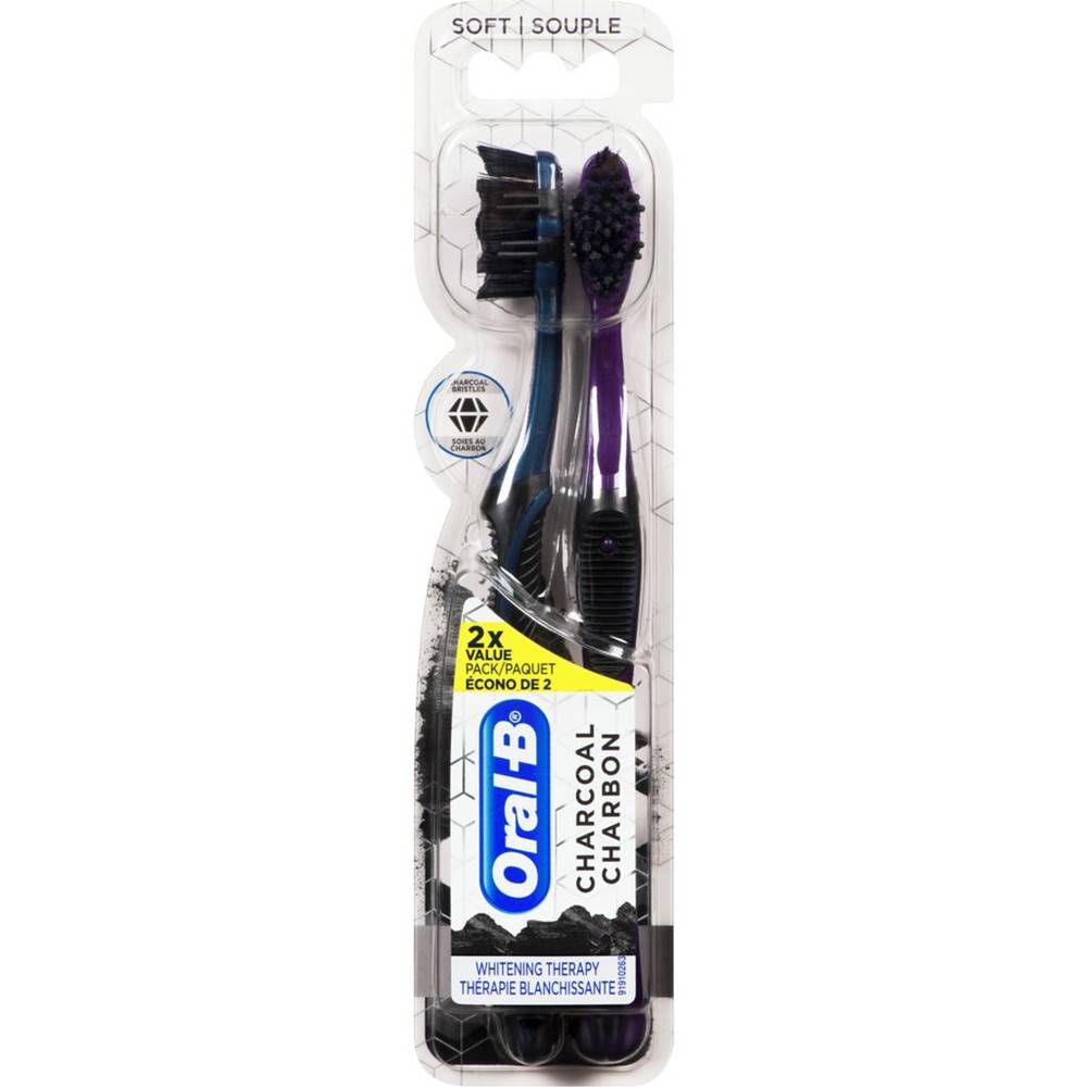 Oral-B 3D Whitening Manual Toothbrush, Charcoal (10 g)