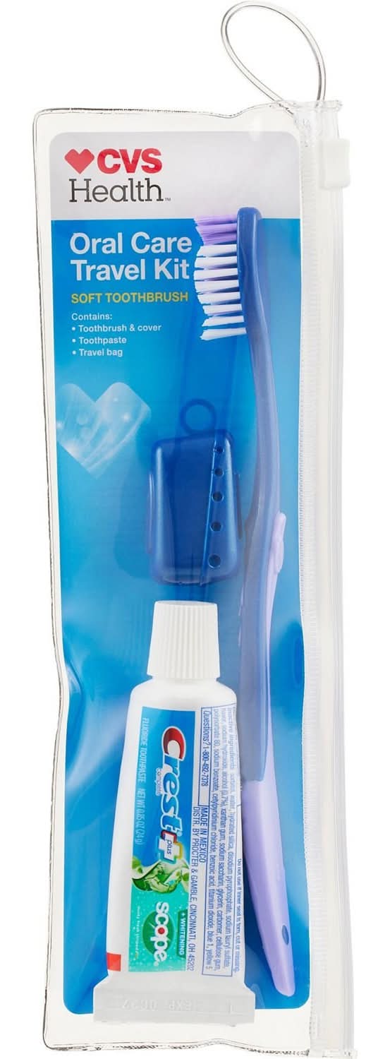 CVS Health Oral Care Soft Toothbrush Travel Kit