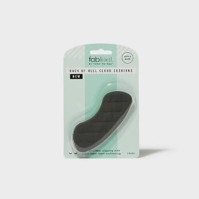Fab Feet Foot Petals Back Of Heel Cloud Shoe Pads Cushion, Gray