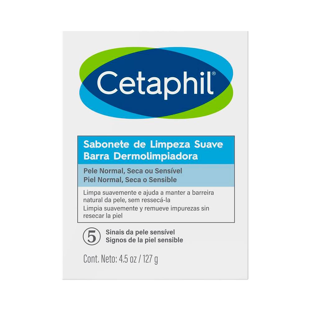 Cetaphil barra dermolimpiadora para cuerpo y rostro (caja 127 g)