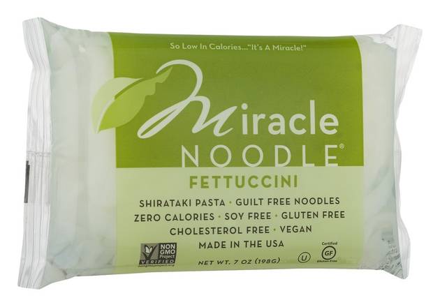 Vegan Fettuccini Shirataki Pasta Miracle Noodle 7 oz