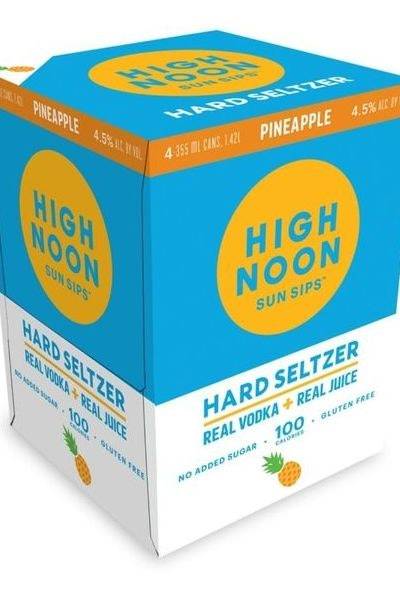 High Noon Sun Sips Pineapple Real Vodka & Soda (4 ct, 12 fl oz)