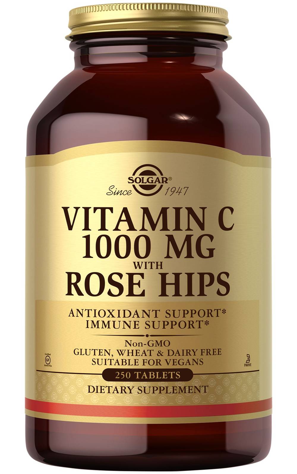 Vitamin C With Rose Hips - 1,000 Mg (250 Tablets)