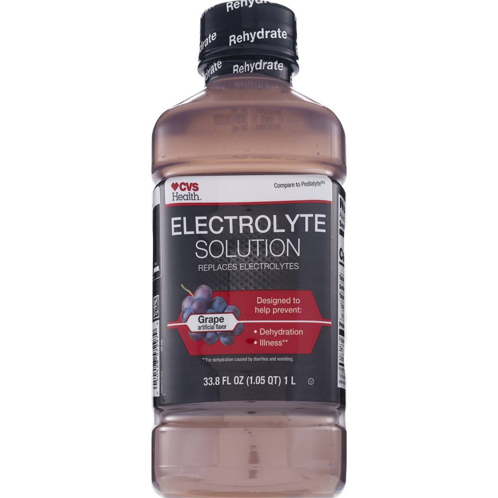 CVS Health Electrolyte Solution, Grape (33.8 fl oz)