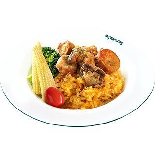 咖哩杏鮑菇燉飯King Oyster Mushroom with Curry Sauce Stewed Rice