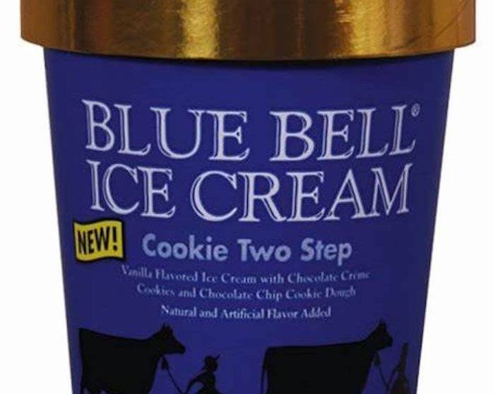Blue Bell Cookie Two Step Ice Cream, Vanilla