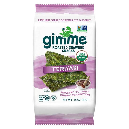 Gimme Organic Teriyaki Roasted Seaweed (0.4 oz)