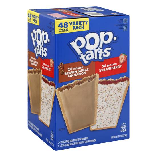 Pop-Tarts Frosted Brown Sugar Cinnamon and Strawberry Pastries