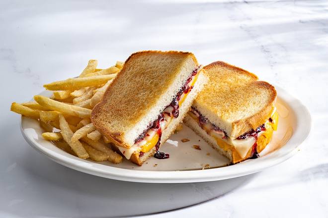 Sweet & Savory Marionberry Grilled Cheese