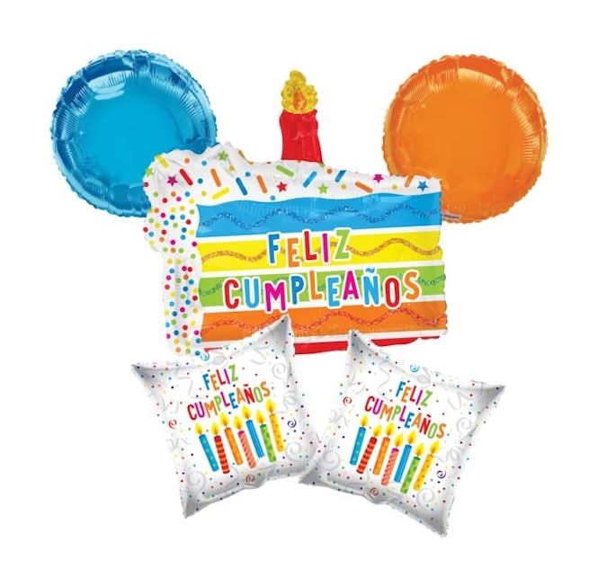 Feliz Cumpleanos Balloon Bouquet