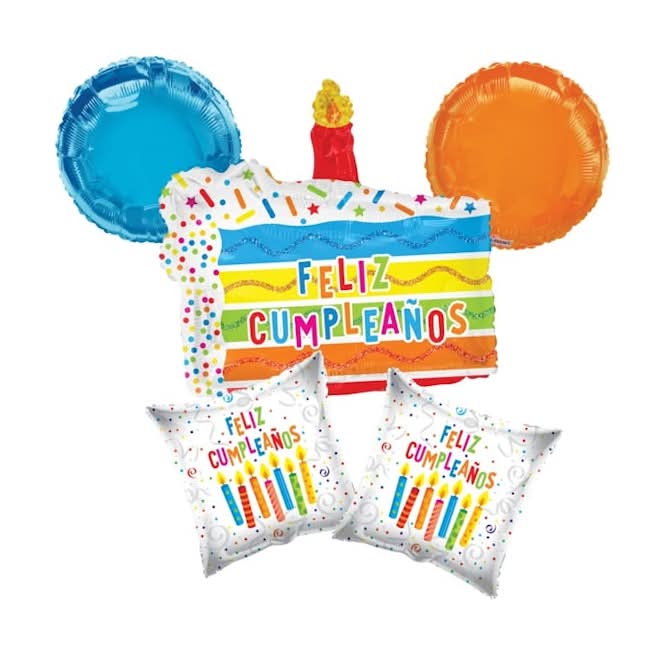 Feliz Cumpleanos Balloon Bouquet