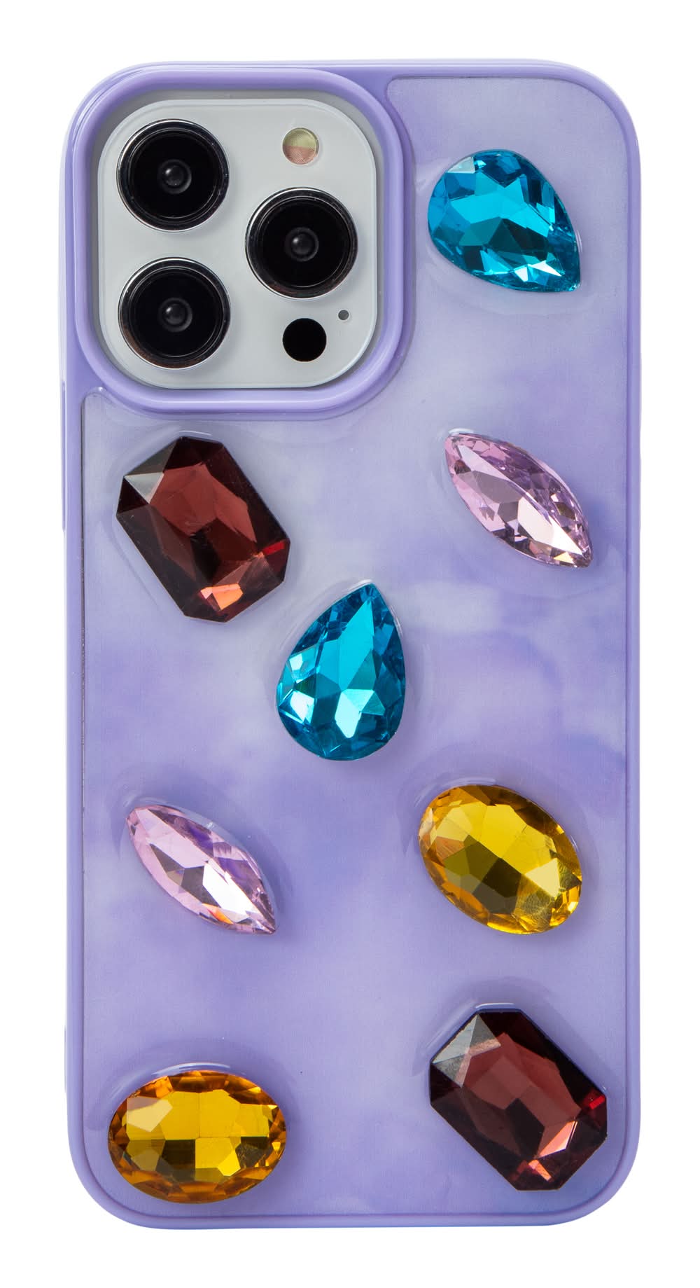 iPhone 15 Plus®/14 Pro Max® Jewel Phone Case Purple