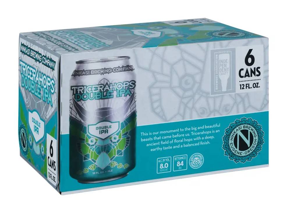 Ninkasi Tricerahops Double IPA - 6 Pack