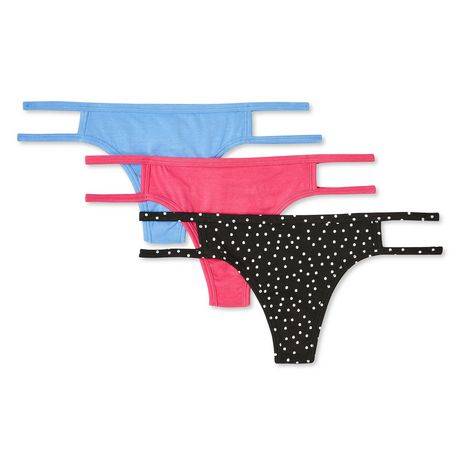 No Boundaries Thong (3 ct) (female/large/assorted)