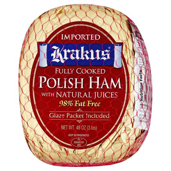 Krakus 98% Fat Free Fully Cooked Polish Ham (48 oz)