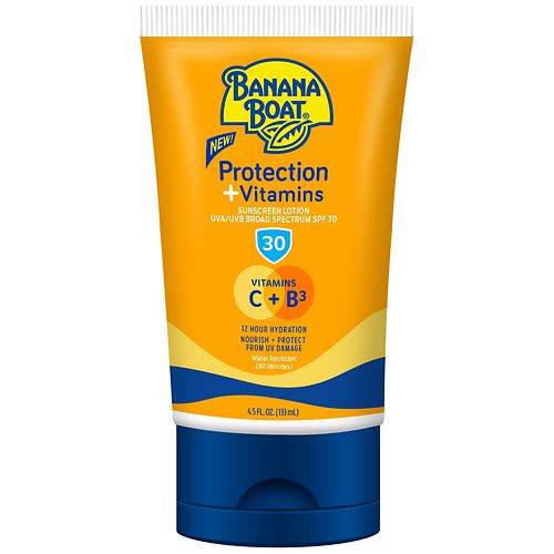 Banana Boat Protection + Vitamins Sunscreen Lotion, SPF 30 - 4.5 fl oz