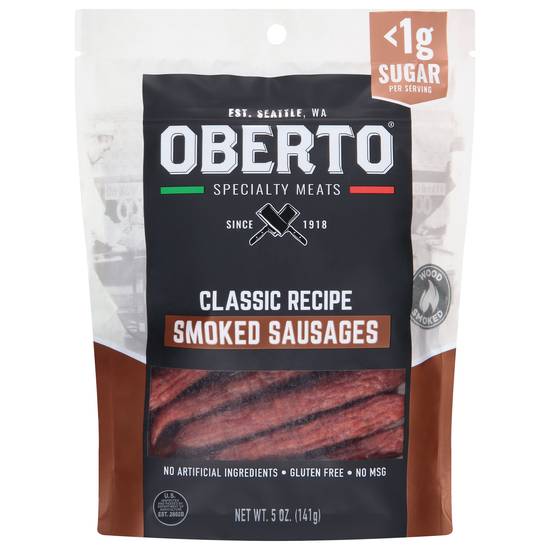 Oberto Classic Recipe Smoked Sausages (5 oz)