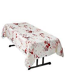 Bloody Hand Prints Table Cover