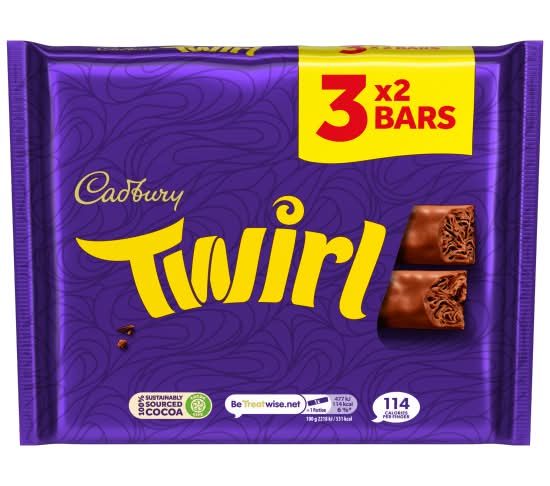 Cadbury Twirl Chocolate Bars (3 pack)