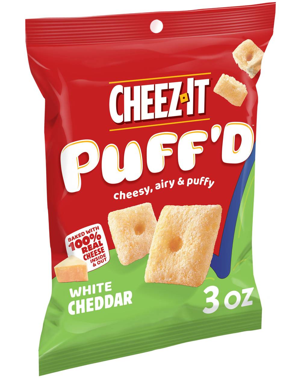 Cheez-It Puff'd Cheesy Baked Snacks, White Cheddar (3 oz)