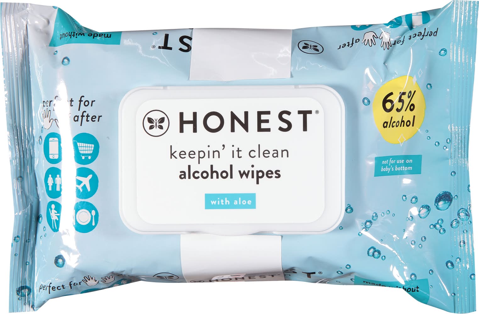 Honest Alcohol Wipes With Aloe