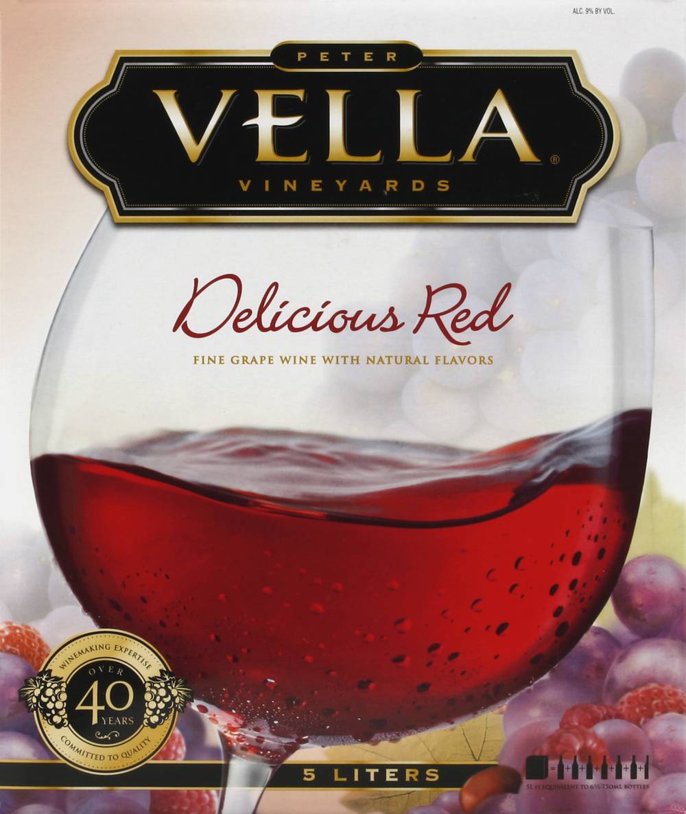 Peter Vella Delicious Red Box Wine (5 L)