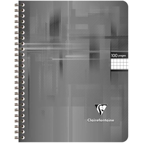 Clairefontaine - Cahier reliure 170x220 couverture pelliculee 6 couleurs assorties 100 pages