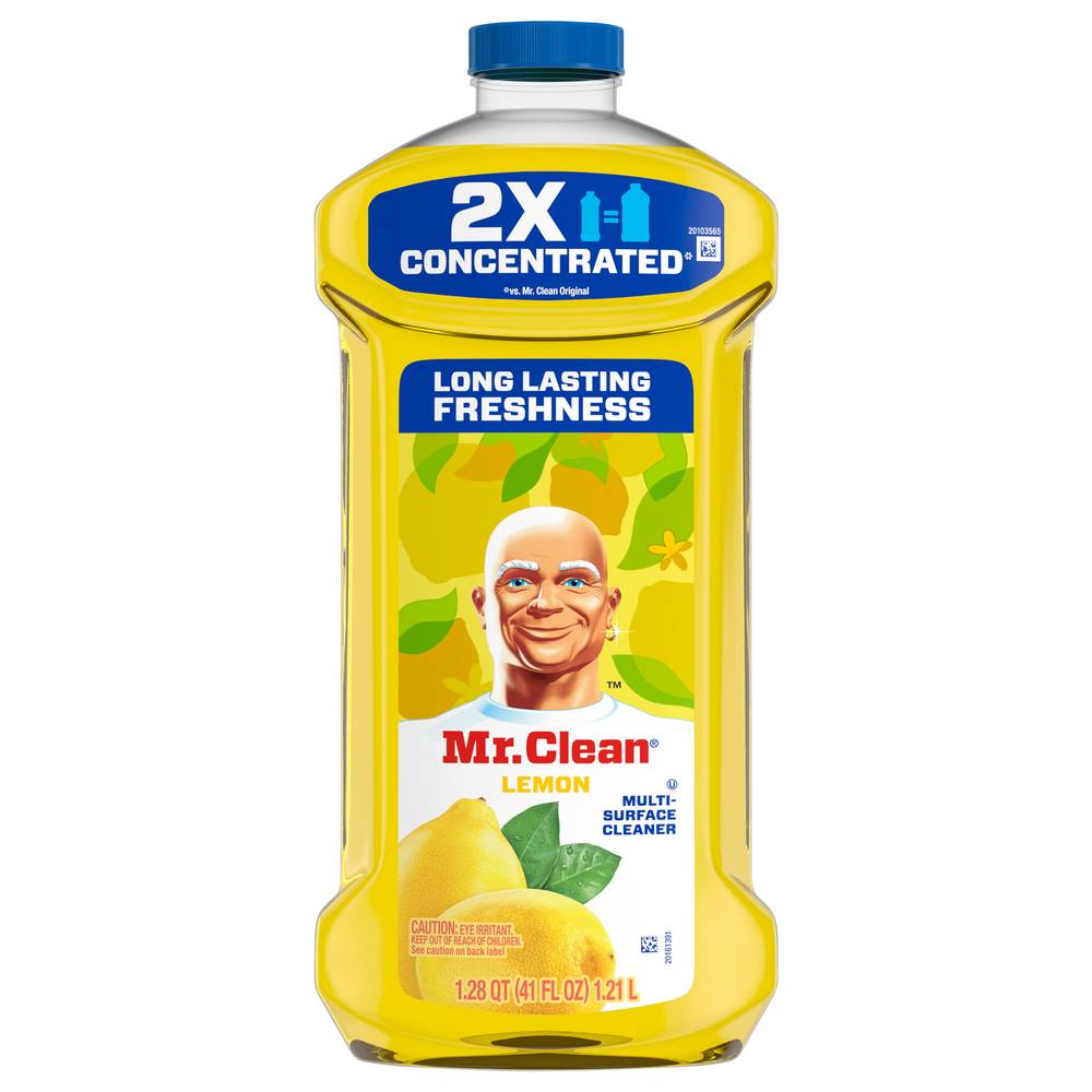 Mr. Clean 2X Concentrated Multi Surface Cleaner, Lemon (41 fl oz)