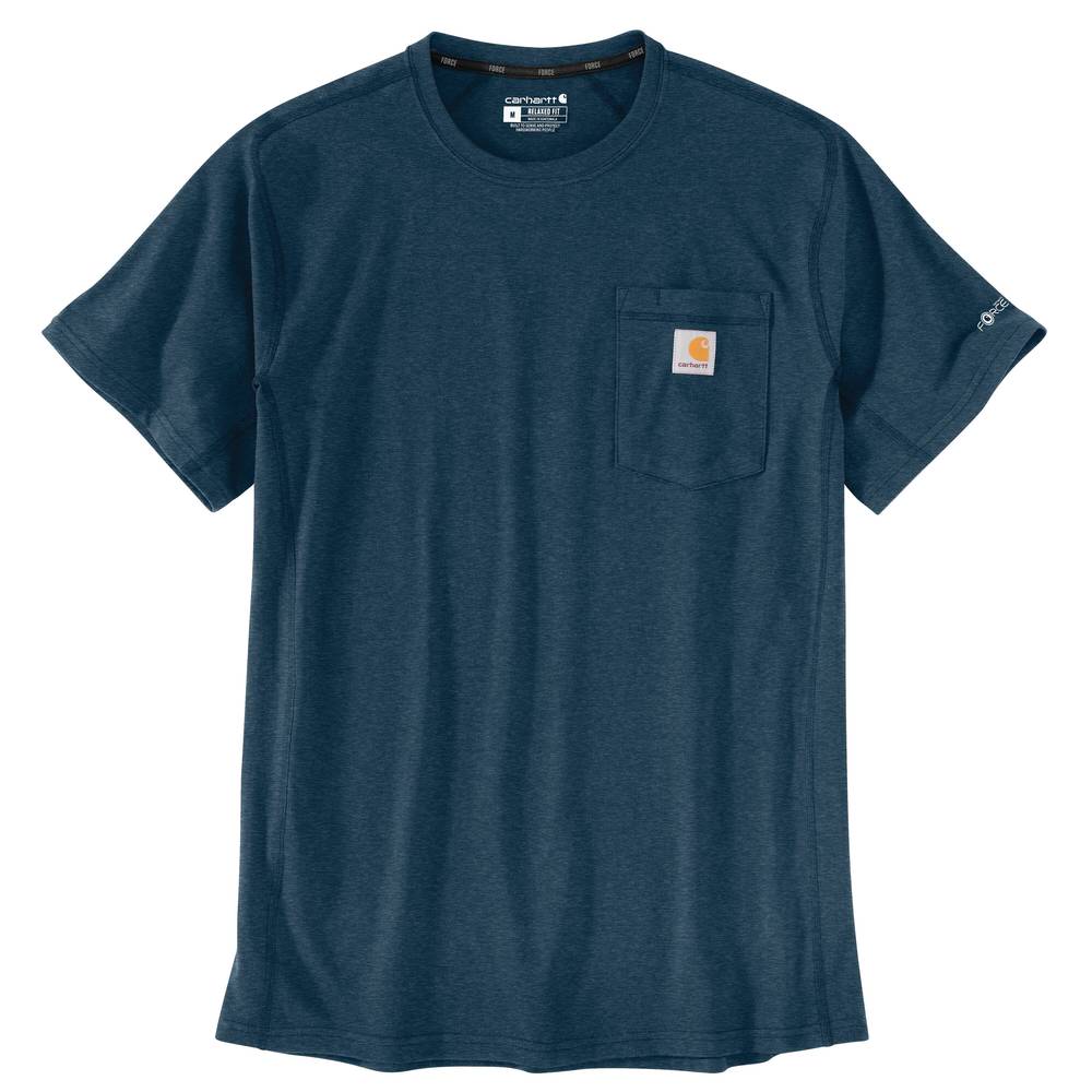 Carhartt Men's Blue Jersey Short Sleeve T-shirt (Medium) | 106652-446MREG