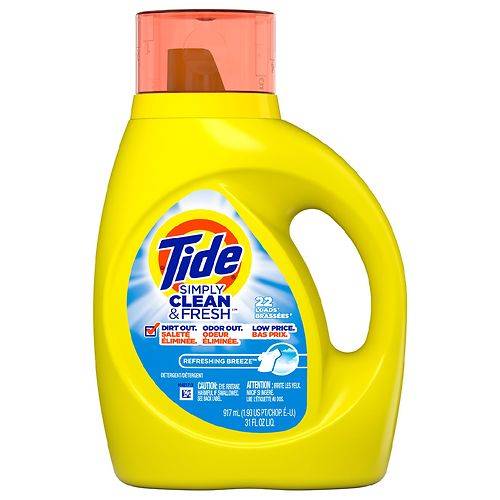 Tide Simply Clean & Fresh Liquid Laundry Detergent, Refreshing Breeze - 31.0 fl oz