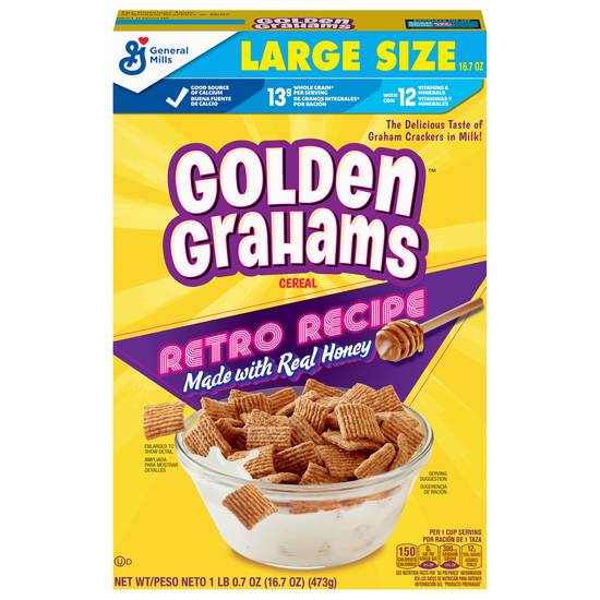 Golden Grahams Large Size Retro Recipe Cereal