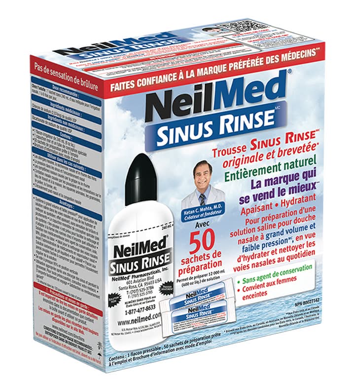 Neilmed trousse sinus rinse originale et brevetée - original and patented sinus rinse kit (50 unités)