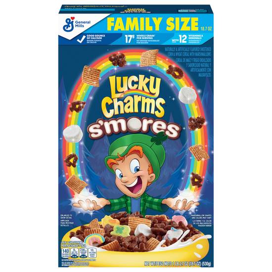 Lucky Charms S'mores Breakfast Cereal Family Size